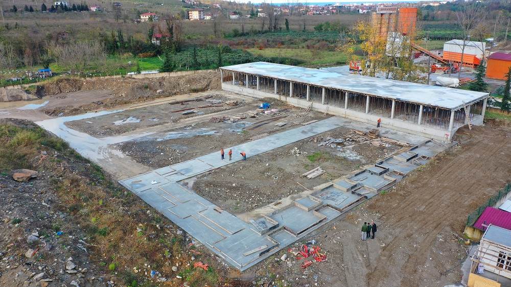 AKTİF KARBON TESİSİ YÜKSELİYOR 